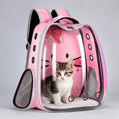Pet Backpack Convenient Pet Space Bag Breathable Shoulder Cat Bag Dog Bag